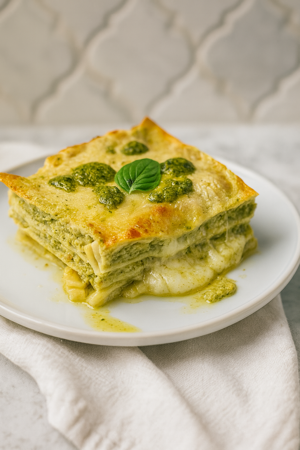 LasagnaSaffron Saffron Mac & Cheese Lasagna with Provolone & Cheddar - Image 1